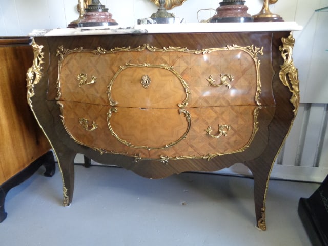 Luis XVI French Dore Bronze Table (1 of 6)