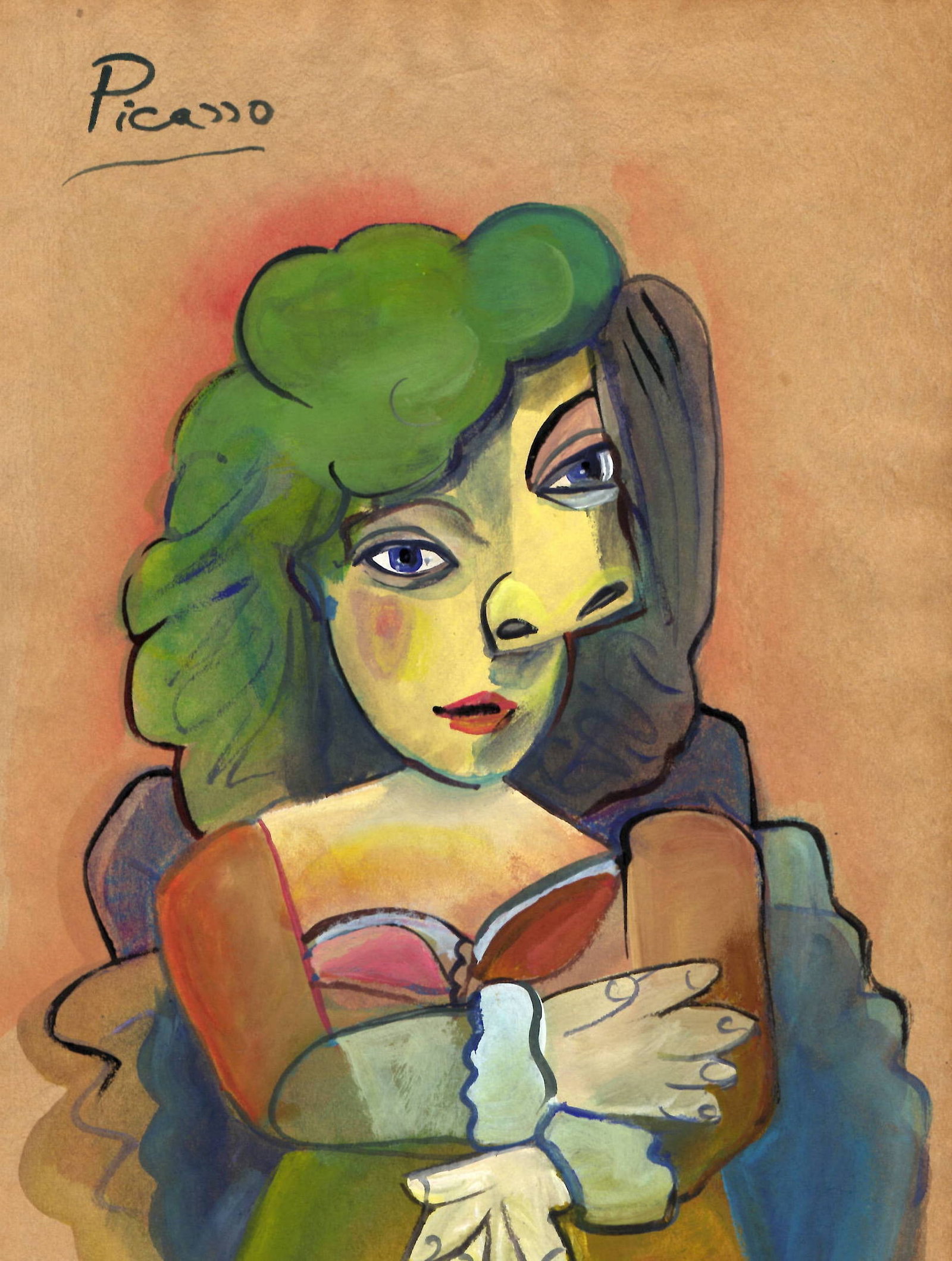 Fine Art Picaso Print on Paper.: Fine Art Picasso Print on Paper.Embossed Stamp.`Paper Size - 12 x 16 Inches. Good Condition. We pack & Ship for you. We take care of the shipping services in house