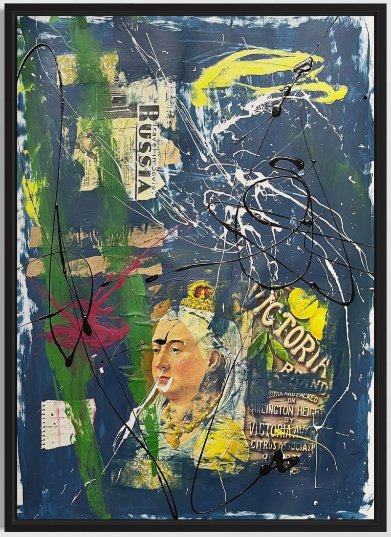Original Mixed Media Abstract NYC Pop Art Painting Signed (1 of 6)