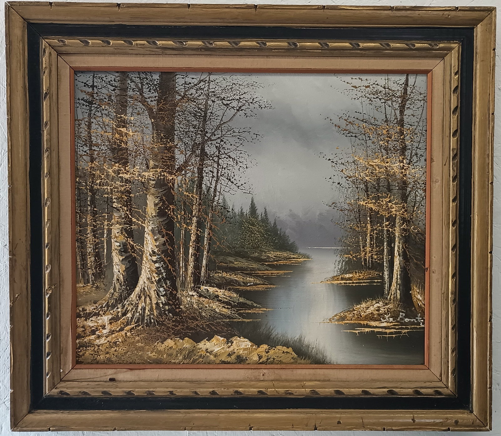 Vintage Oil Painting on Canvas Framed (1 of 9)