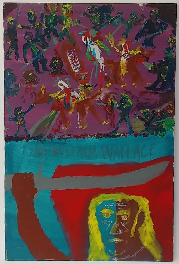 Expressions of Madness of The Mentally ill Oil Painting (1 of 3)