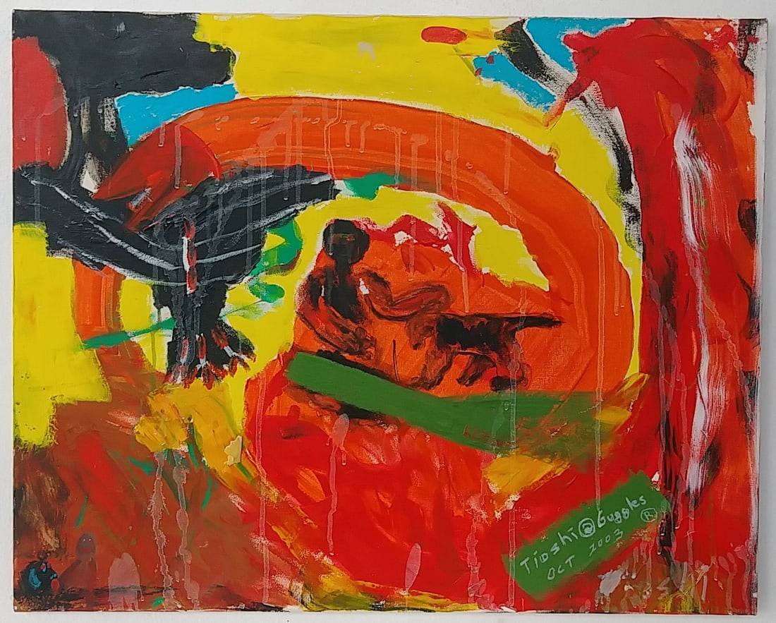 Expressions of Madness of The Mentally ill Oil Painting (1 of 4)