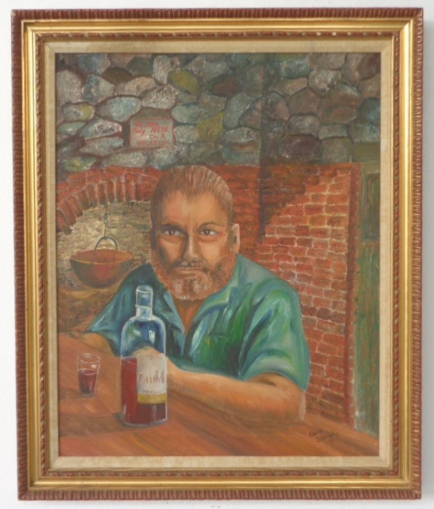 Large Man Cave Painting on Canvas.Painting Size:24 x 30 (1 of 7)