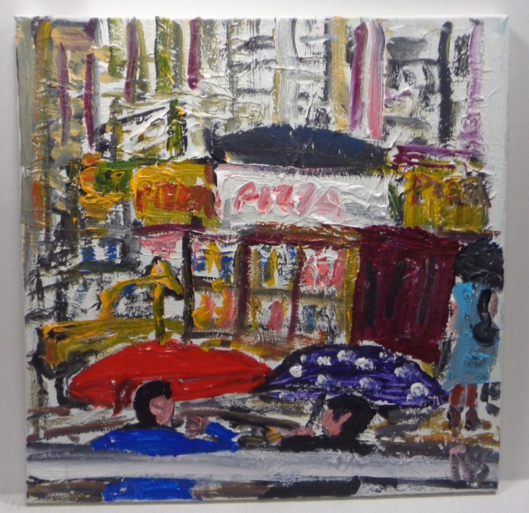 Robert Sundholm Original Street NYork Impressionism Plain Air Painting (1 of 3)