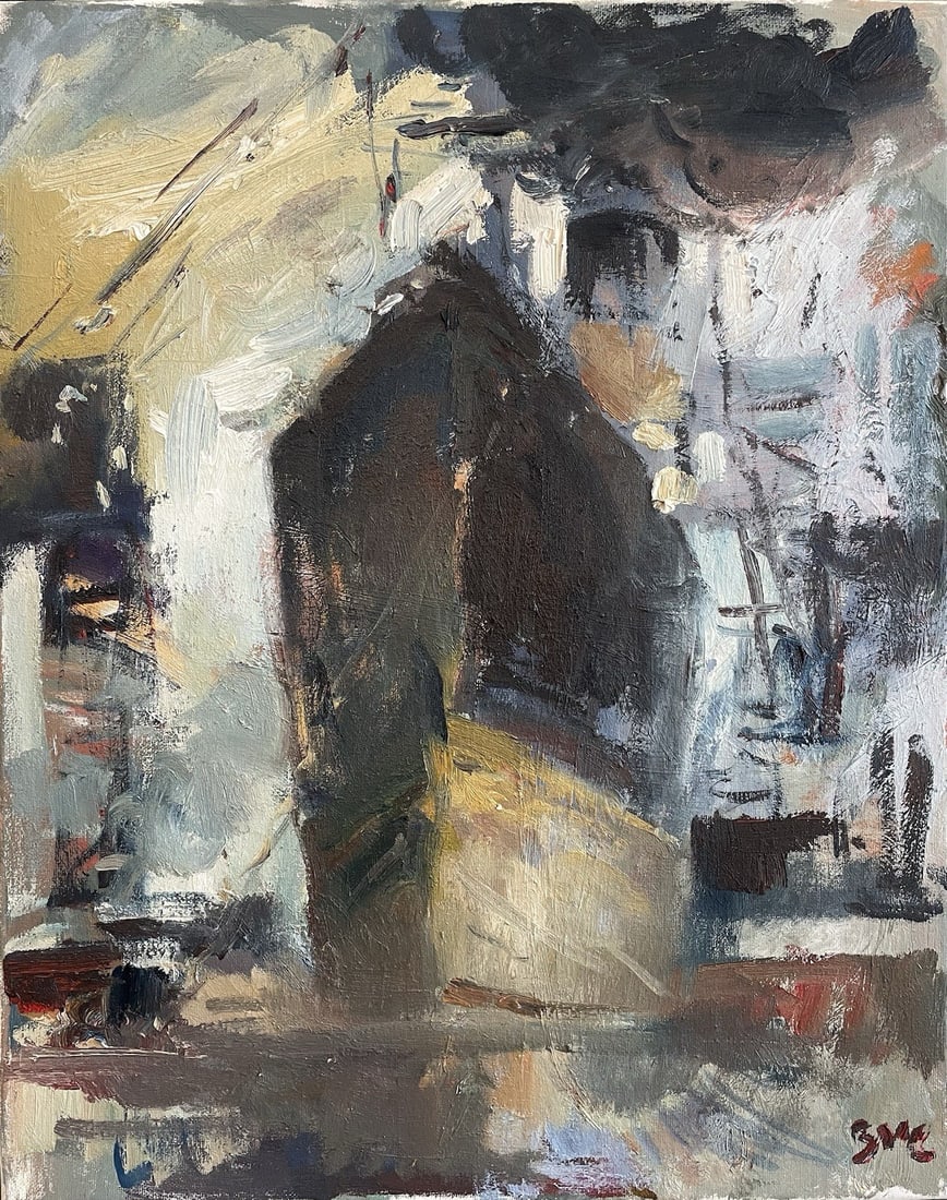 Nautical Shipyard Harbor Landscape Cityscape Original Abstract Oil Painting on Canvas: Nautical Shipyard Harbor Landscape Cityscape Original Abstract Oil Painting on CanvasApprox Painting Size: 16x20 Inches. We pack & Ship for you, We take care of the shipping services in house .