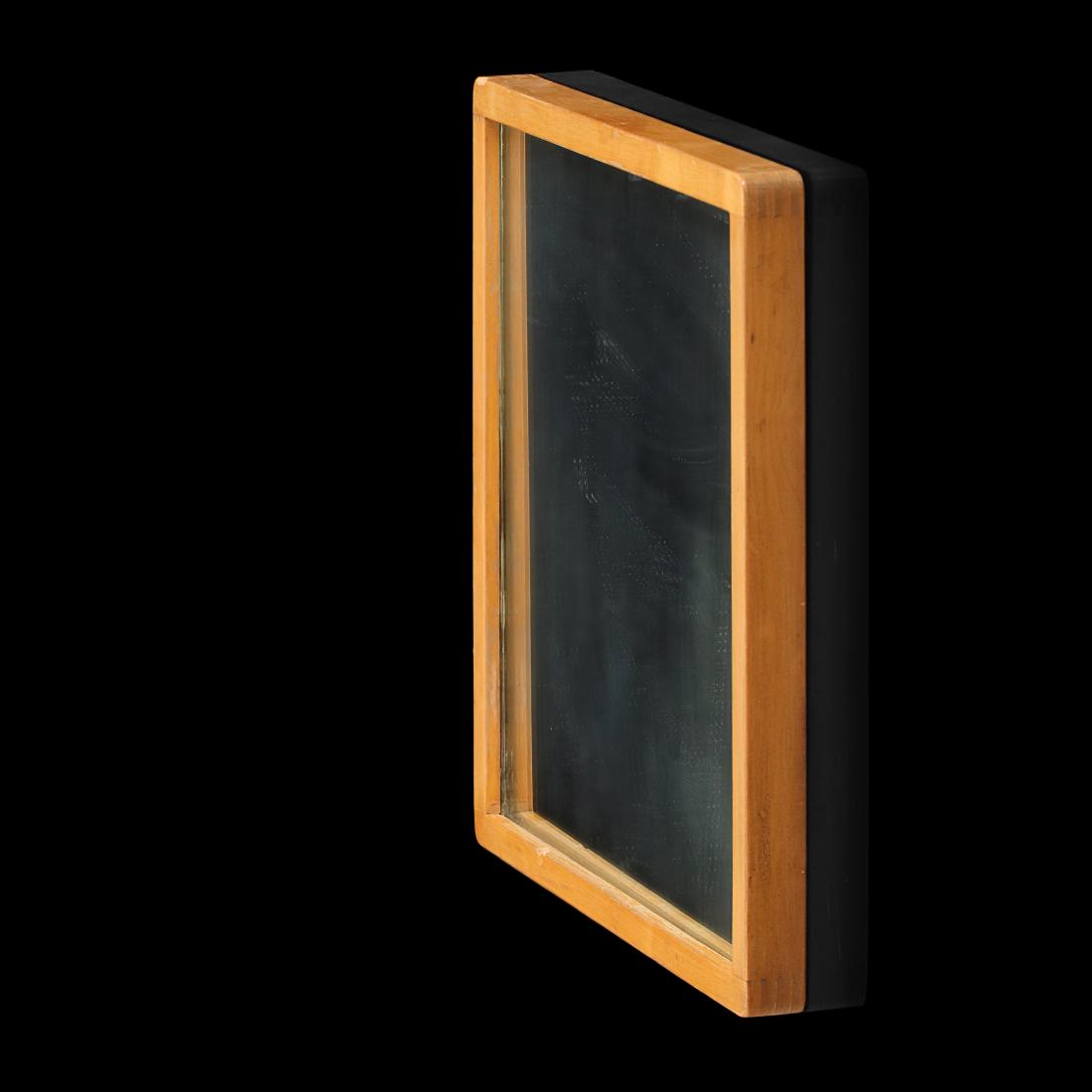 Alvar Aalto: Wall mirror model 192BÂ with a patinated birch frame. Designed in 1939 by Alvar Aalto. Fully original condition, circa 1950s edition.Â Manufactured byÂ Oy Huonekalu-ja RakennustyÃ¶tehdas Ab.