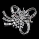 Diamond brooch