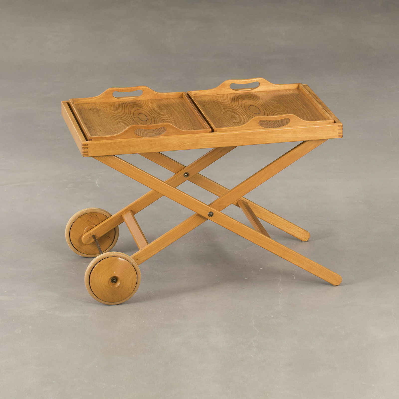 Wirkkala & Leinonen: Tea trolley co-designed by Tapio Wirkkala and Aulis Leinonen for Asko 50Â´s., , Signed: