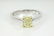 Fancy Yellow Radiant Cut Diamond Ring GIA