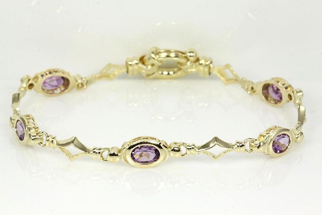 Oval Amethyst Bracelet (1 of 2)
