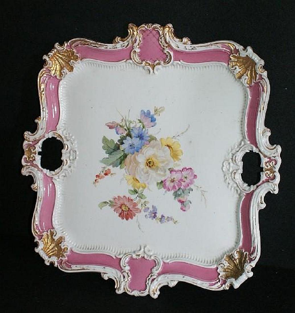 Meissen porcelain square tray. (1 of 3)