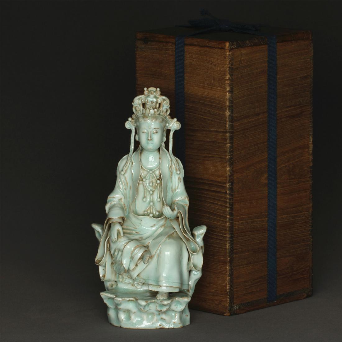 A "YingQin" Porcelain 'KuanYin' Statue Song Dynasty. (1 of 10)