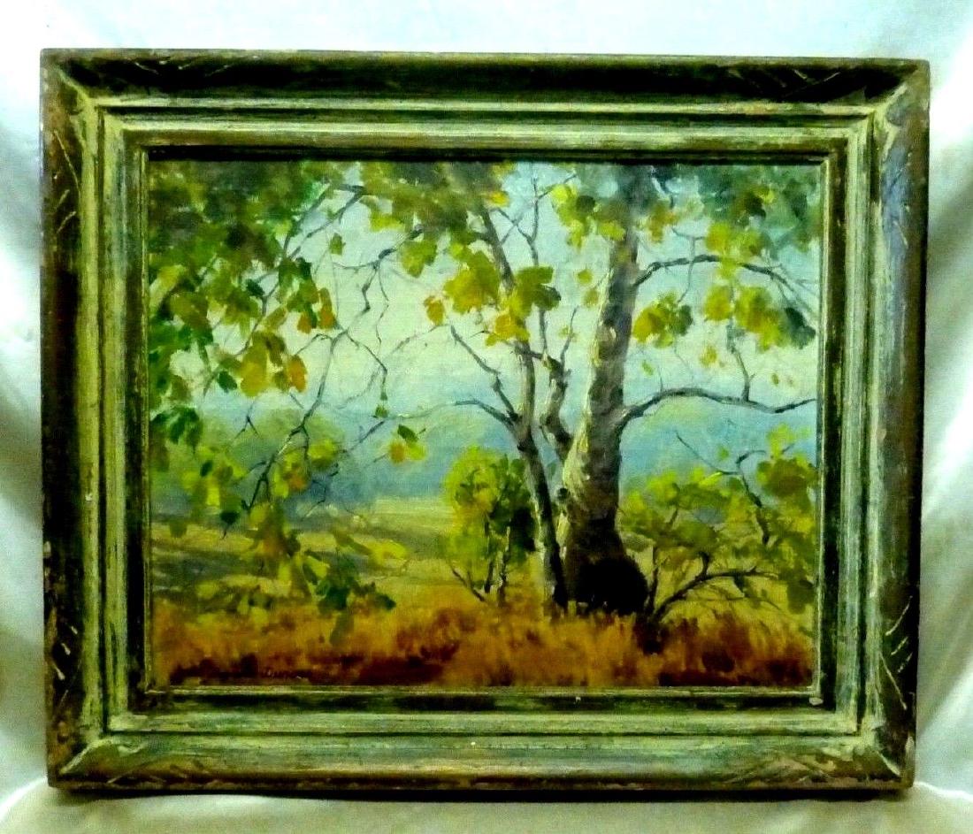 Signed Darwin Duncan (1905-2002) Estate Vintage "Tree: This is a Very Artistic Vintage Oil Painting on Canvas that depicts a very nice Impression Scenery of a Tree by the Ocean. This painting isÂ Signed by California Listed ArtistÂ Darwin W. Duncan* (