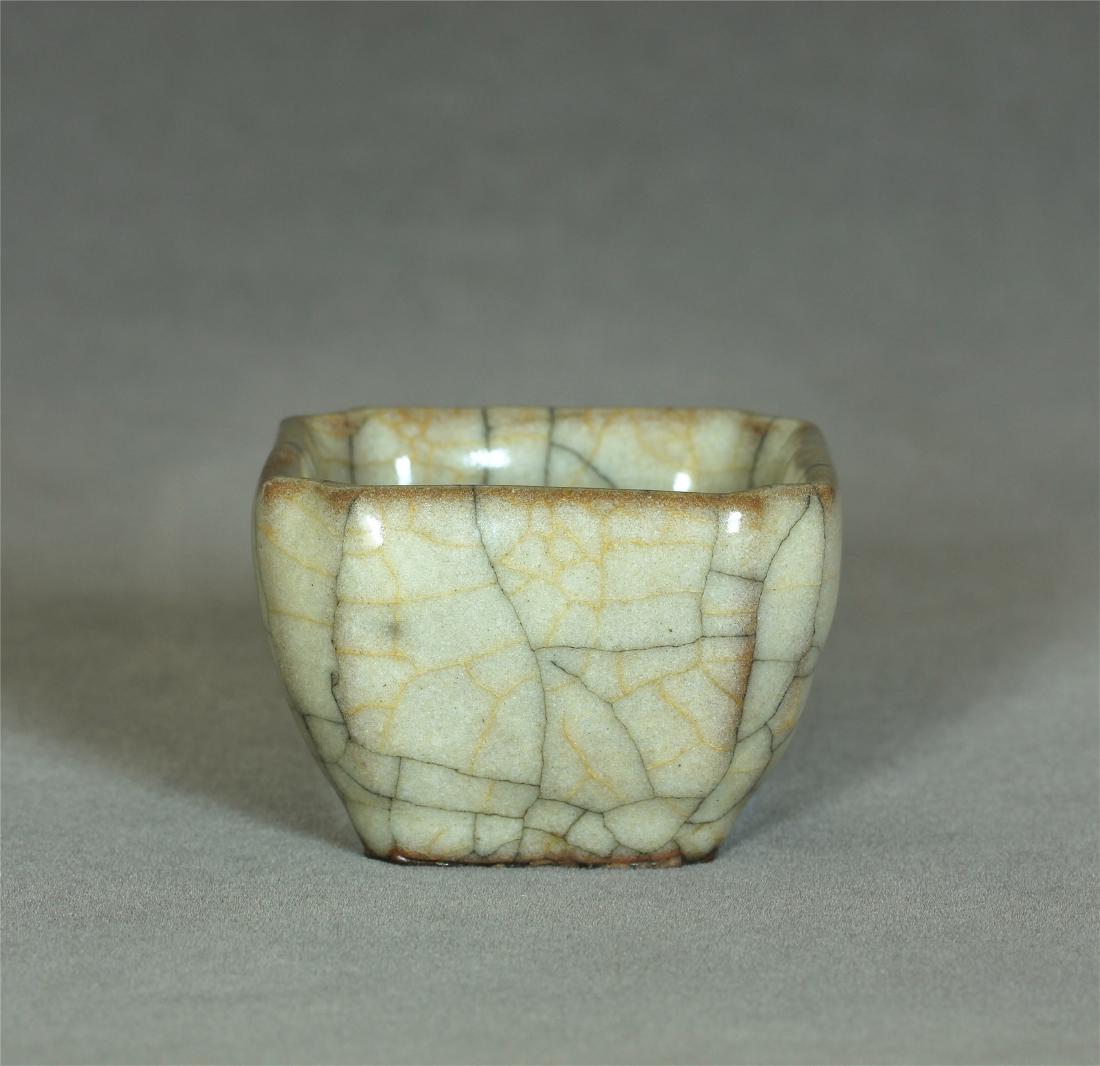 A Chinese Ge-Kiln Brush Washer Southern Song Dynasty. (1 of 7)