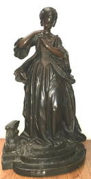 G. ABELL ORIGINAL 19 CENTURY EUROPEAN 25" HEIGHT BRONZE