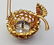 18K Gold & Diamonds Pearl Coral Tourquoise Stylized - 5