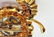 18K Gold & Diamonds Pearl Coral Tourquoise Stylized - 7