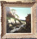 GUSTAVE COURBET ORIGINAL EXPRESSIONIST OIL CANVAS