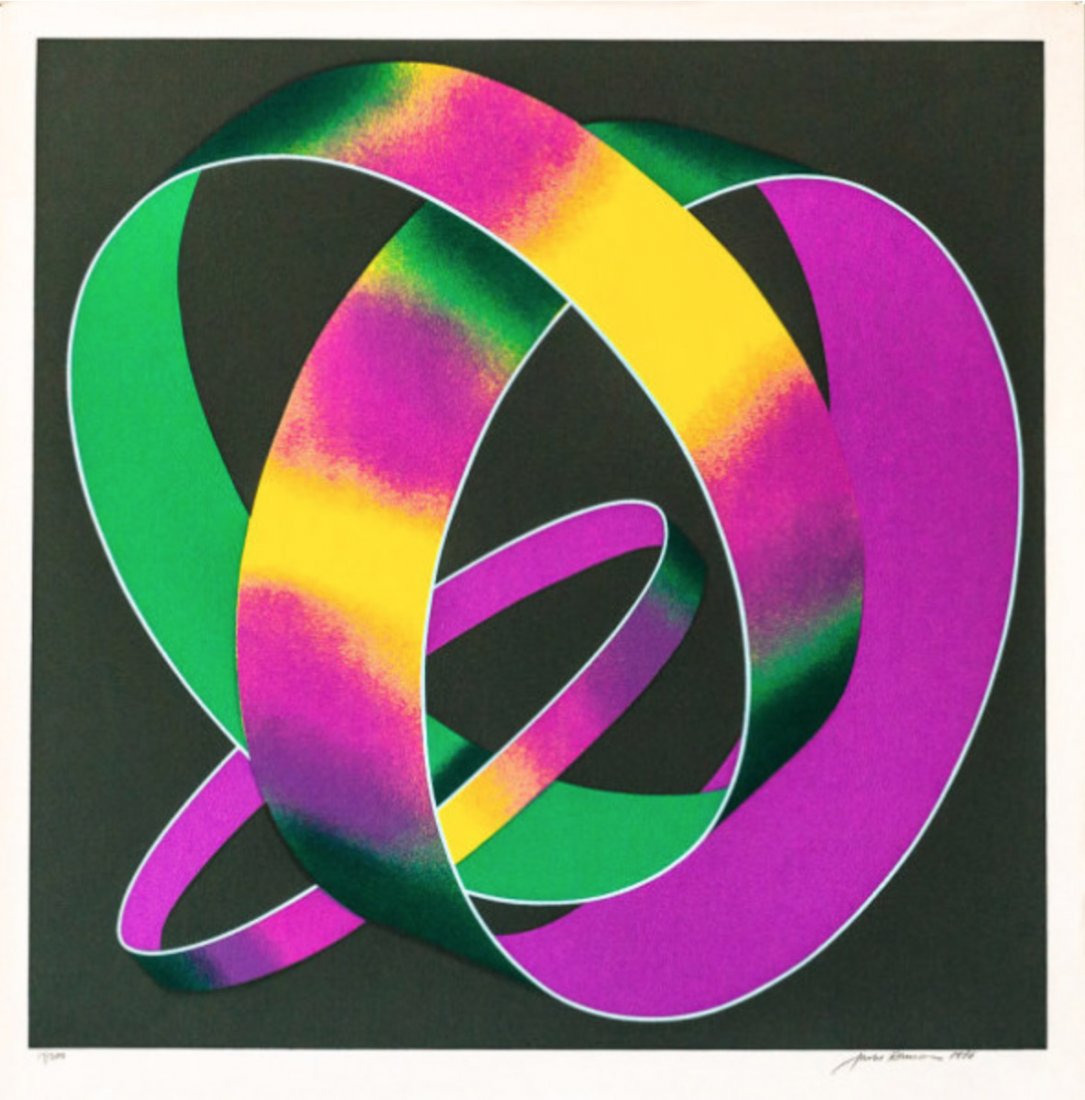 JACK BRUSCA - Whisper Theme: A Trilogy: JACK BRUSCA Whisper Theme Silkscreen 1978 Ed of 200 Sheet Size: 26.5 x 25.5 in Silkscreen, signed and numbered in pencil. From edition of 200.