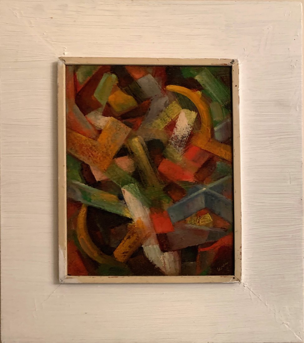 Gerson Leiber - Smoking Blonde: ARTIST: Gerson Leiber TITLE: Smoking Blonde YEAR: c. 1986 MEDIUM: Oil on Panel FRAME SIZE: 18.5 x 16 in DESCRIPTION: Original oil on panel painting by Gerson Leiber.