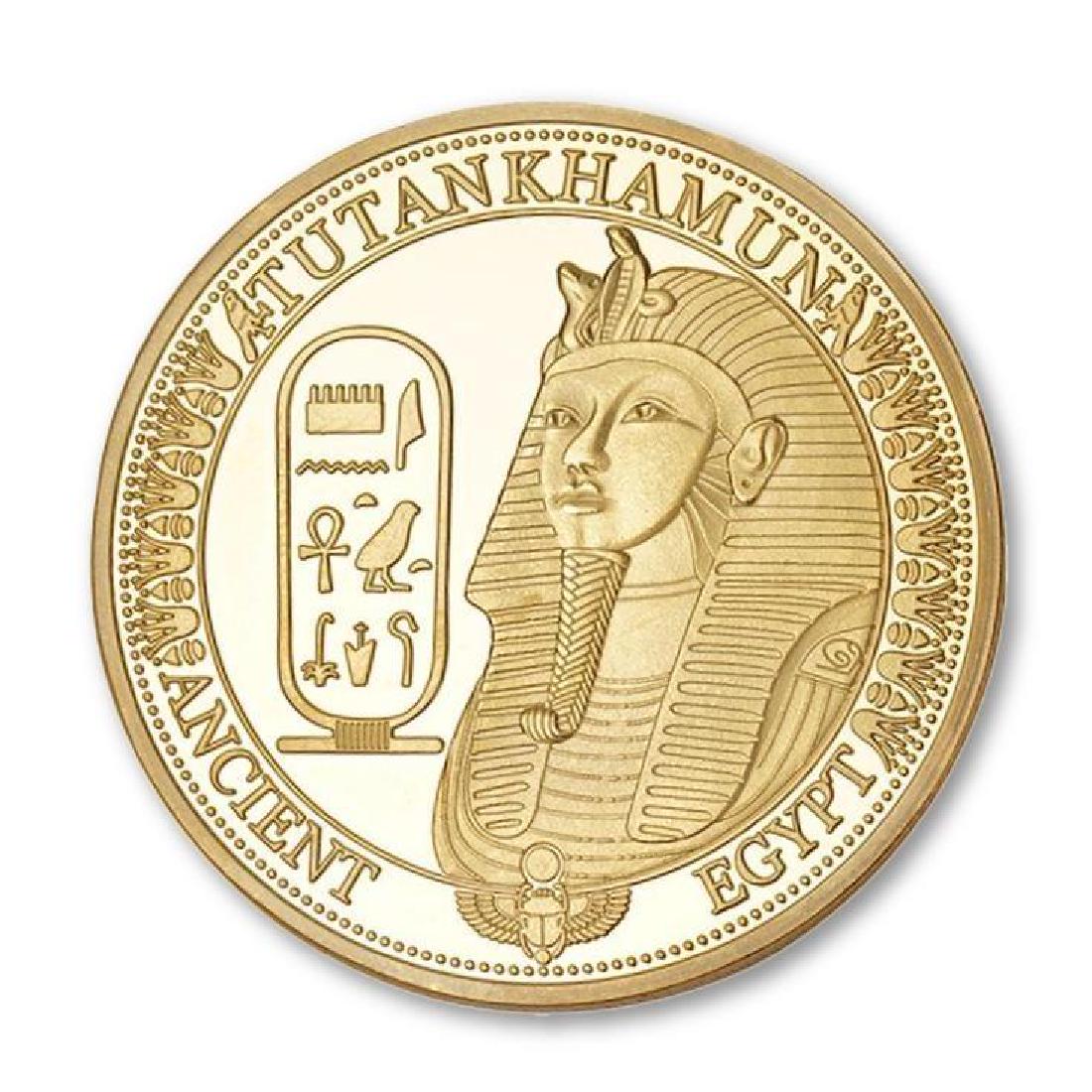 Ancient Egypt Tutankhamun Gold Clad Coin (1 of 2)