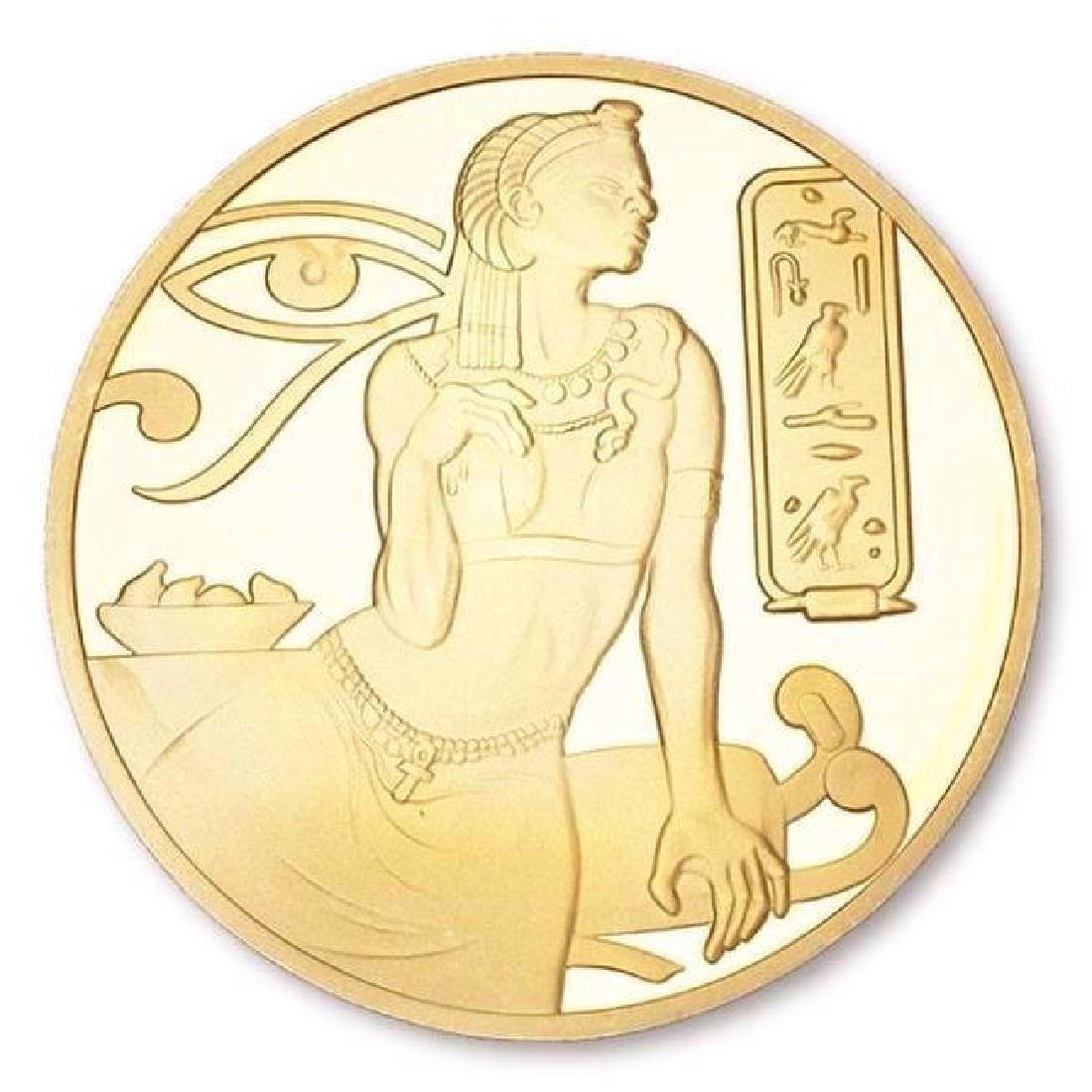 Ancient Egypt Cleopatra Gold Clad Coin (1 of 2)