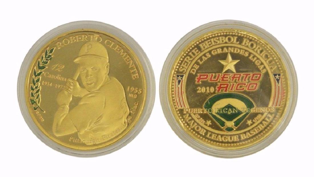 Roberto Clemente P.R. Baseball Challenge Coin: Roberto Clemente Puerto Rico Baseball Challenge Coin
