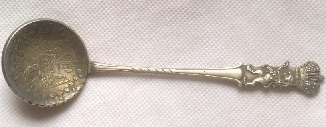 Russia Catherine The Great Hallmarked Coin Spoon: Russia Catherine The Great Hallmarked Coin Spoon