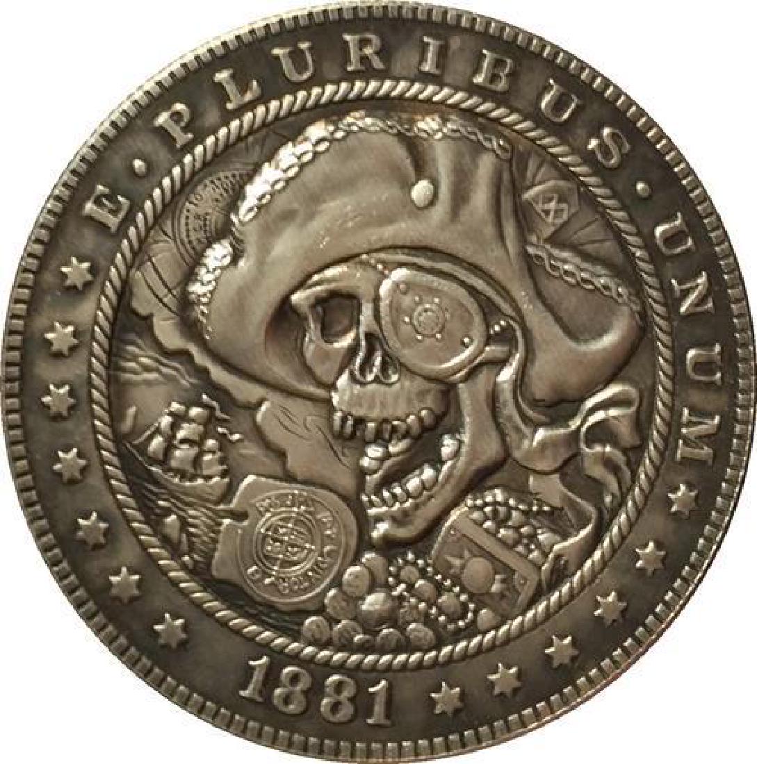 1881 USA Pirate Skeleton Coin