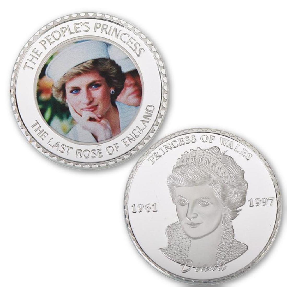 Princess Diana Silver Clad Commemorative Coin: Princess Diana of Wales Silver Clad Commemorative Coin