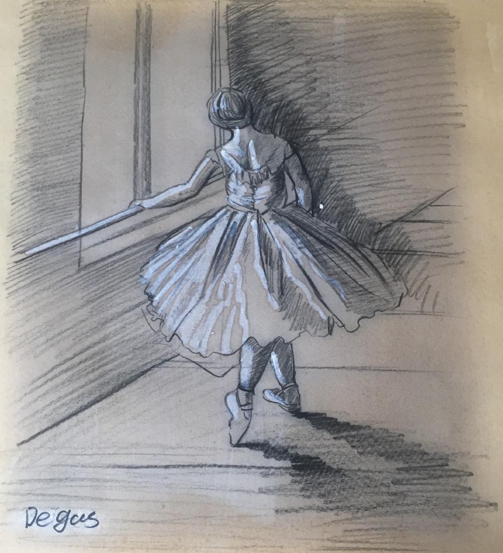 Pastel On Paper #2 Signed Degas (1 of 1)