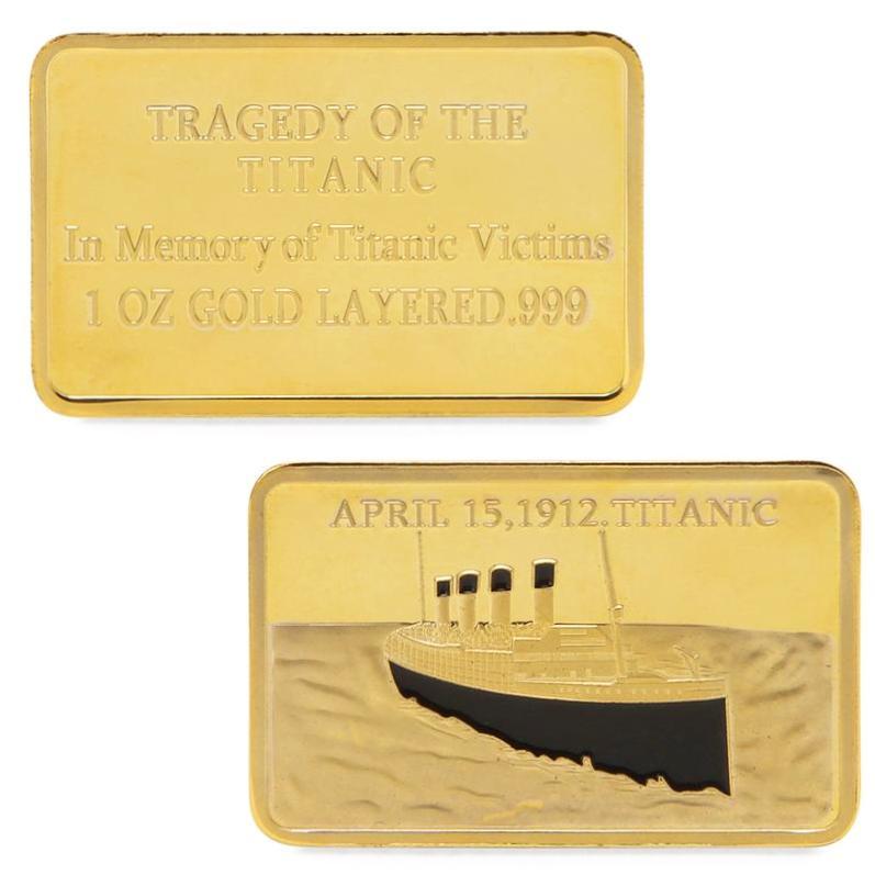 Titanic Commemorative Gold Clad Bar: Titanic Commemorative Gold Clad Bar