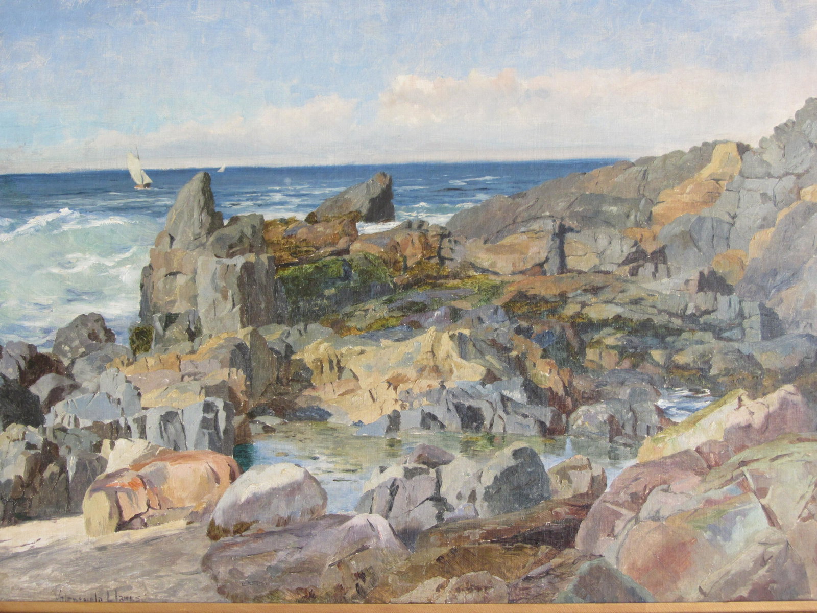 Alberto Valenzuela Llanos, Chilean, Manner Of: Alberto Valenzuela Llanos (1869 – 1925), in the manner of: on paper, 12 x 16 inches, framed. Alberto Valenzuela Llanos was one of Chile's greatest painters and one of the four Great Chilean Masters,