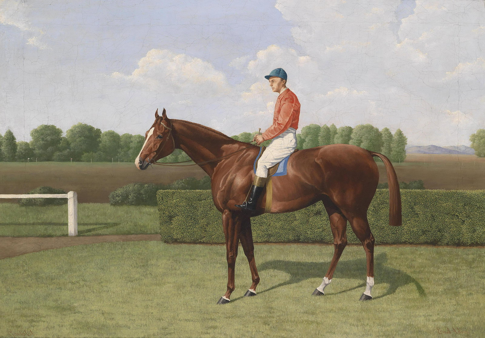 Emil Adam, German, Manner Of: Emil Franz Adam (1843 -- 1924), in the manner of: on paper, 11 x 16 inches, framed. Emil Adam was a German equestrian painter.