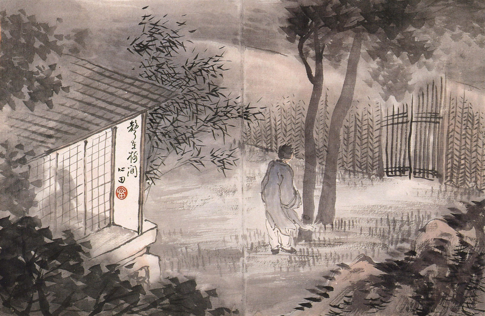 An Jung-sik, Korean, Manner Of: An Jung-sik (1861-1919), in the manner of: on paper, 12 x 18 inches, framed. An Jung-sik (pen name Simjeon) was an artist who lived at the very end of the Joseon period and he was a key person to purs