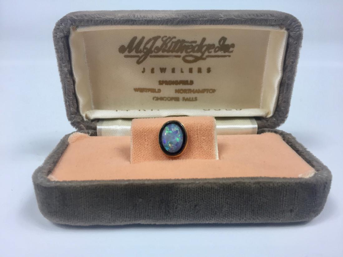 M.J. Kittredge Opal with 14k Gold Tie Pin (1 of 4)