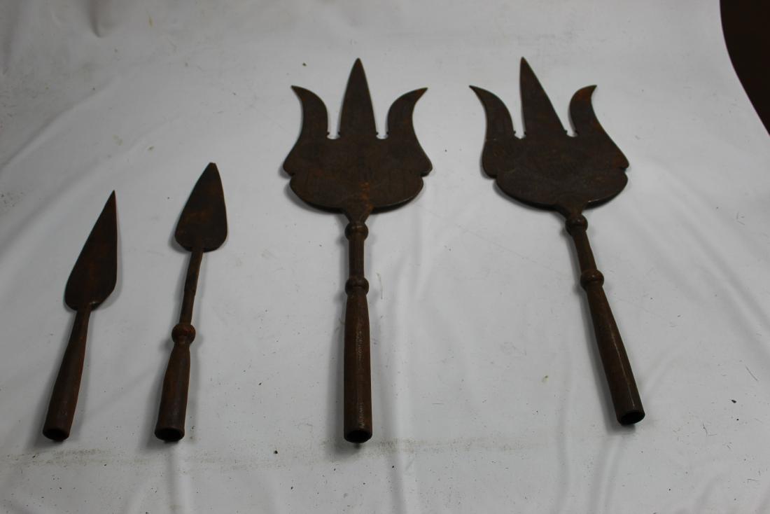 Hand Forged Iron spears with iron handles (1 of 19)