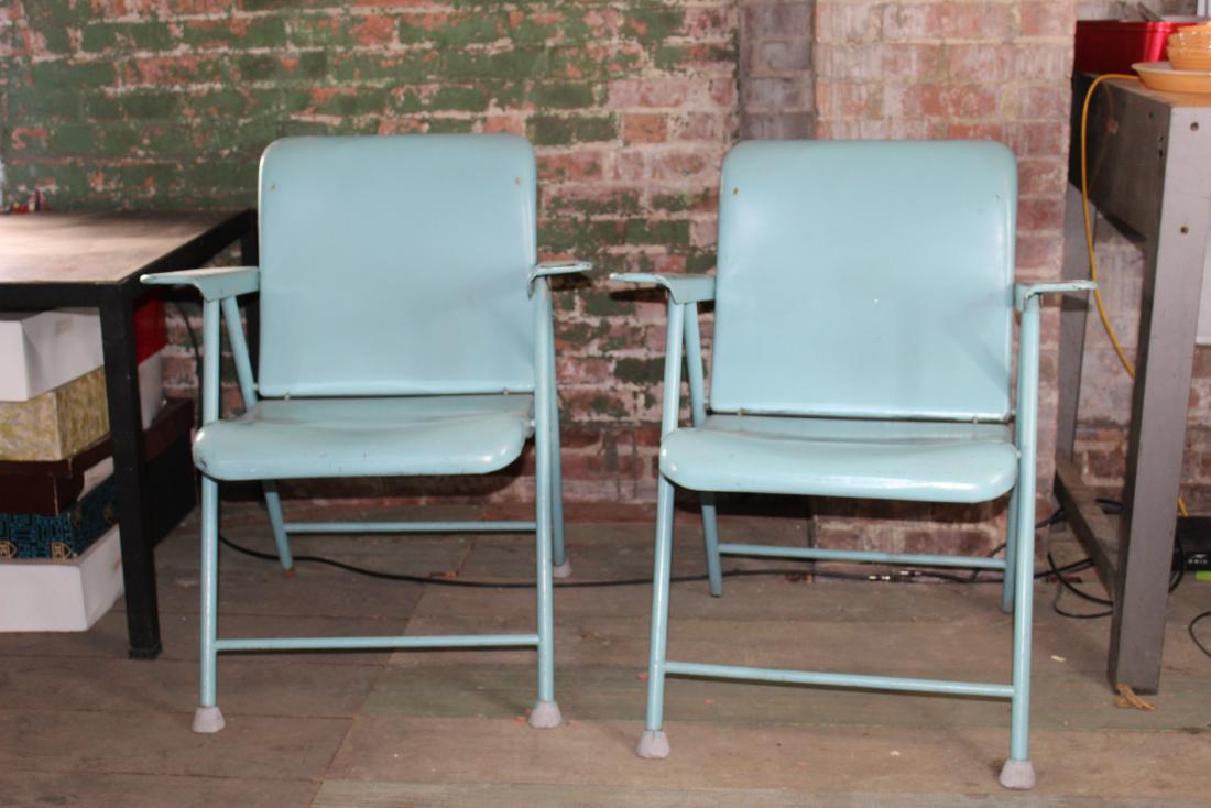 Set Of 2 Russel Wright Samson Folding Chairs Nov 27 2018 Jc