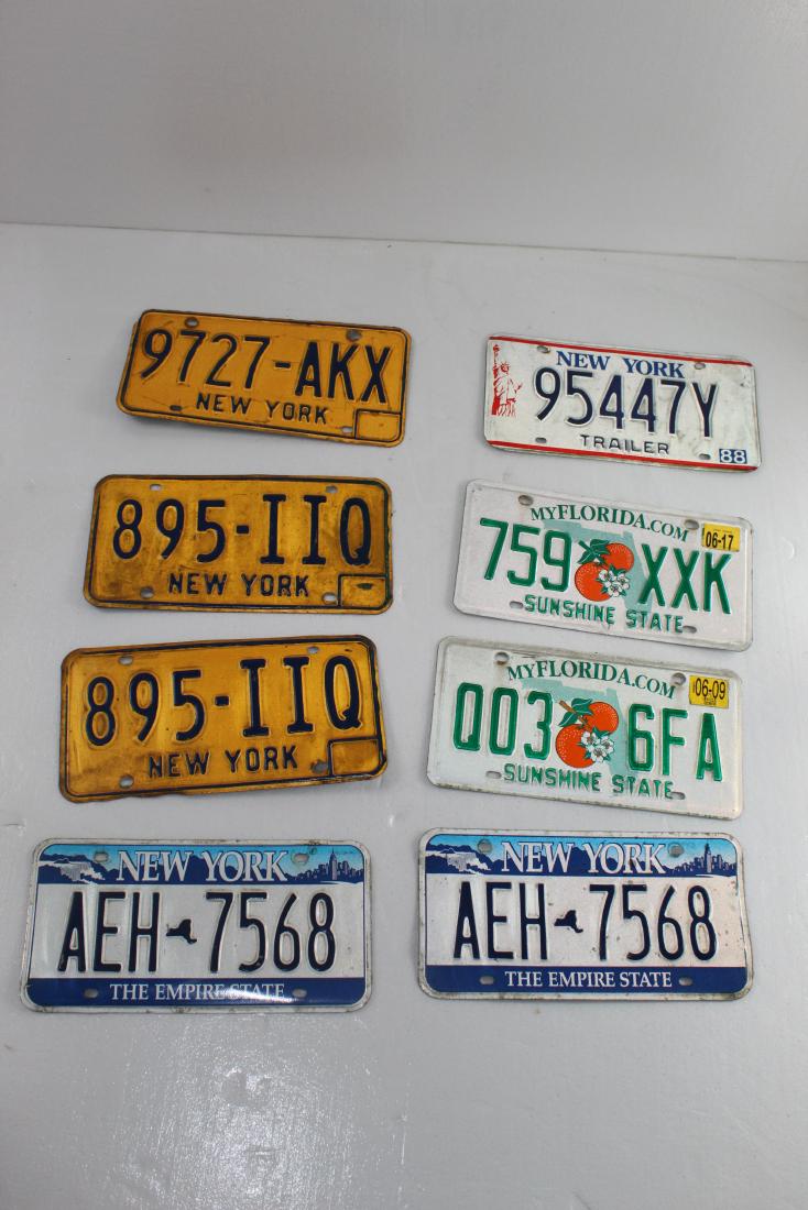 Lot of 8 License Plates (1 of 9)