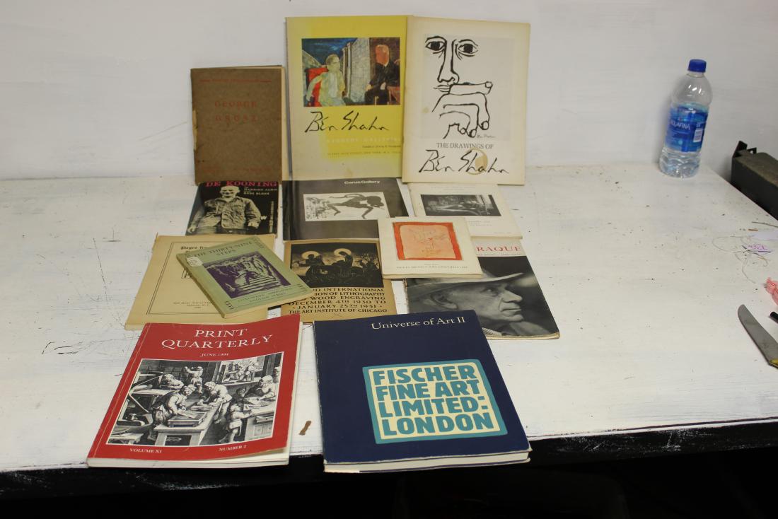 Lot of 12 Art Gallery & Exhibition Books (Kennedy: Lot of 12 Books. Book #1 The Drawings of Ben Shahn, October, 1970. Kennedy Galleries. This book is about an exhibition of Ben Shahnâ€™s drawings and artwork. Format: soft cover book in