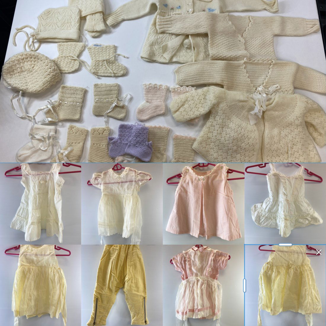 Lot of Vintage Baby or Dolls Clothing (1 of 4)