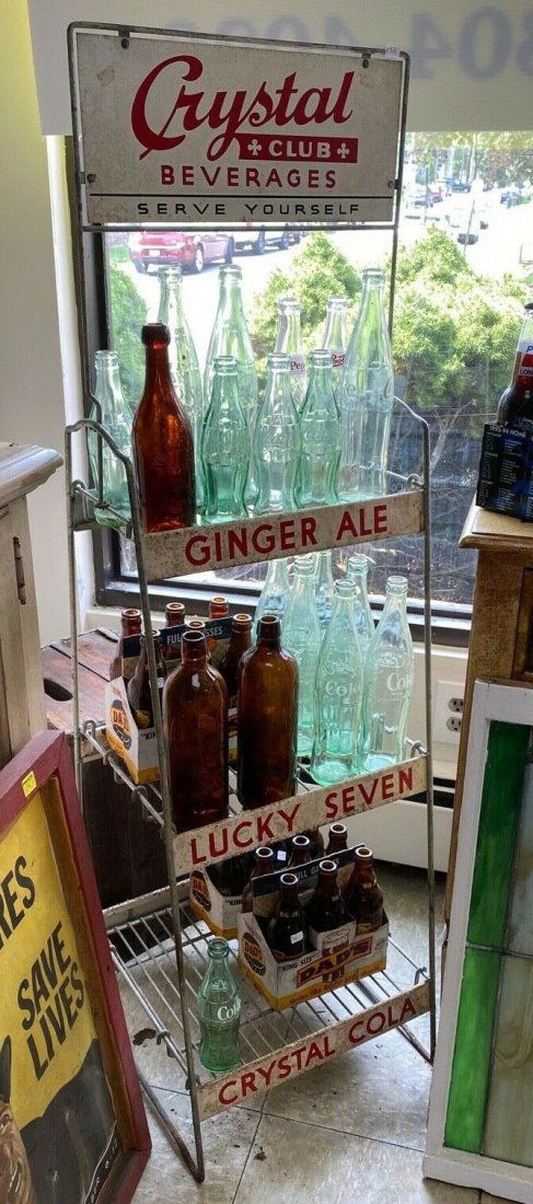 Vintage 1950s Crystal Club Beverage Store Display (1 of 9)