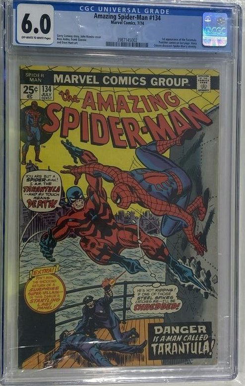 Amazing Spider - Man CGC #134 UNIVERSAL GRADE 6.0 OFF WHITE TO WHITE PAGES (1 of 14)