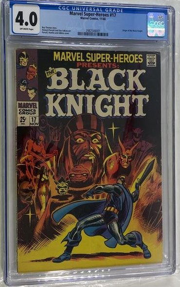 BLACK KNIGHT CGC #17 UNIVERSAL GRADE 4.0 OFF WHITE PAGES (1 of 13)