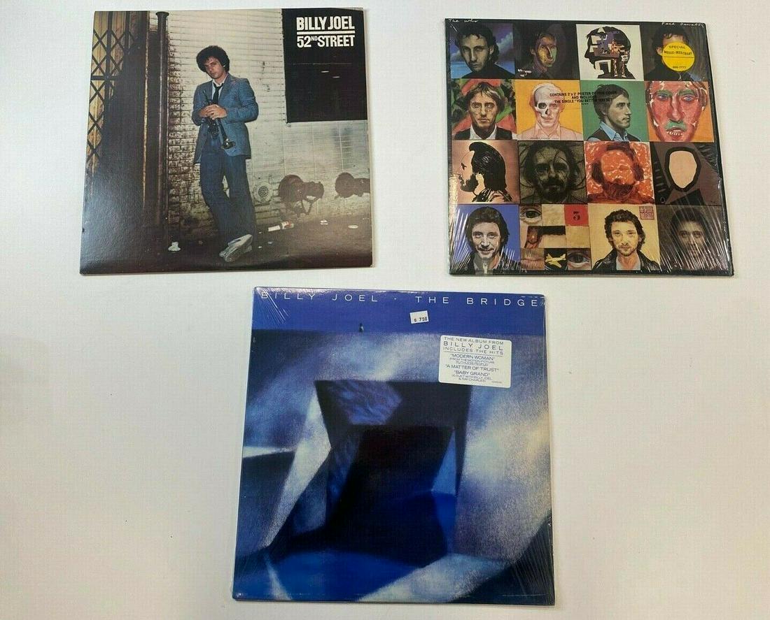 3 Fare Dances by The Who, 52nd Street & The Bridge by Billy Joel Vinyl Albums (1 of 9)