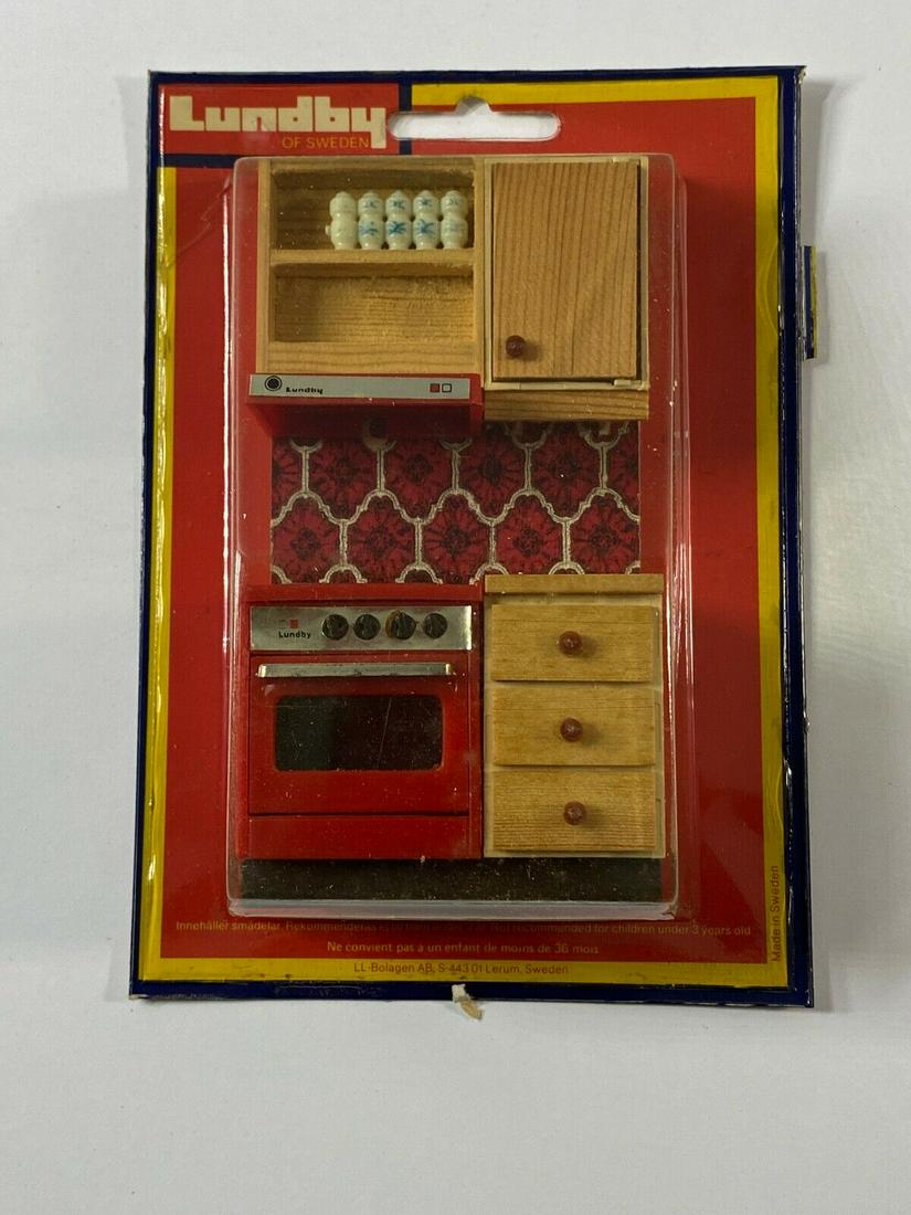 Lundby Scandinavian Design Miniature Doll House Kitchen Counter/Stove No. 2534 (1 of 9)