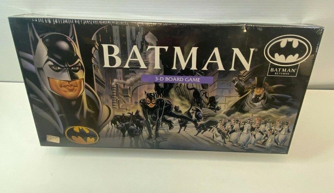 1992 Parker Brothers Batman Retuns 3-D Baord Game No. 0570 - Factory Sealed: 1992 Parker Brothers Batman Retuns 3-D Baord Game No. 0570. It is Brand New; Factory Sealed, New Old Stock.
