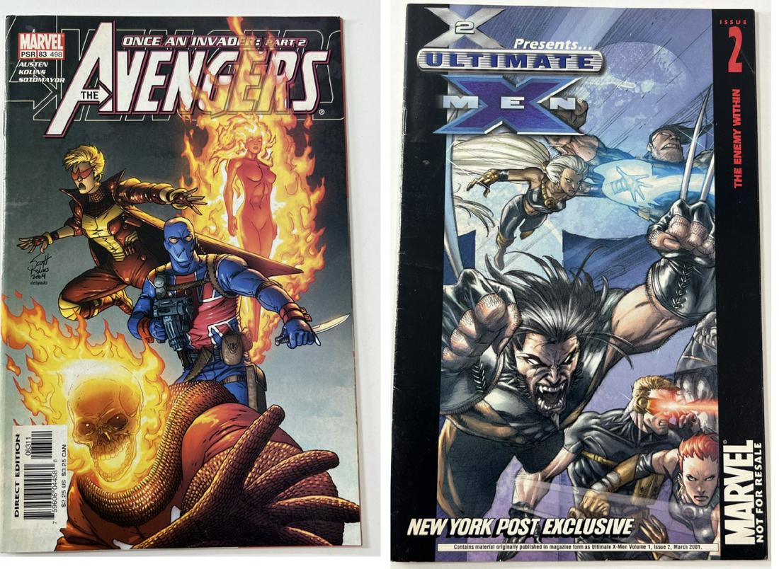 Once An Invader: Part 2 The Avengers No. 83 July 2004 & Ultimate X-Men Vol 1. No. 2, New York Post (1 of 13)