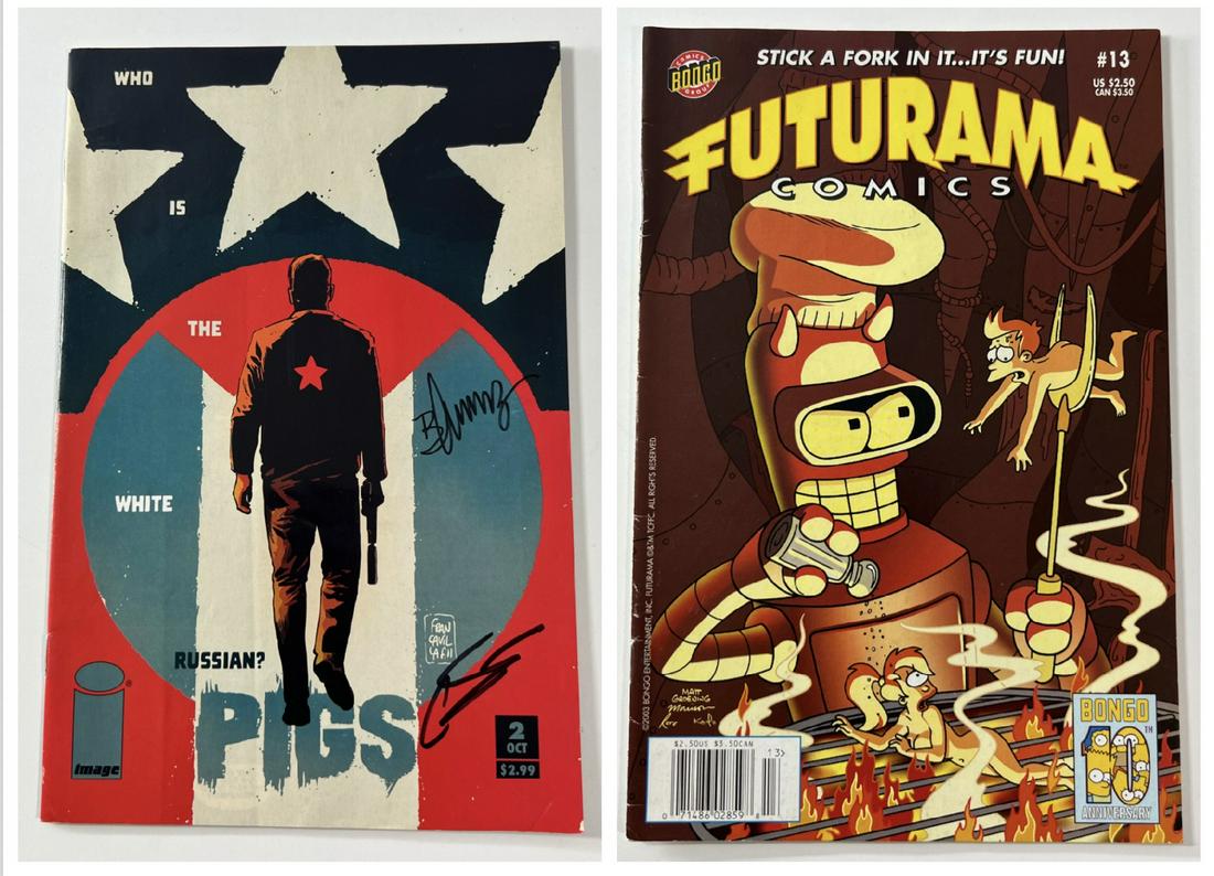 Pigs Issue #2 October signed, 2011 & Futurama Comics No. 13, 2003 (1 of 11)