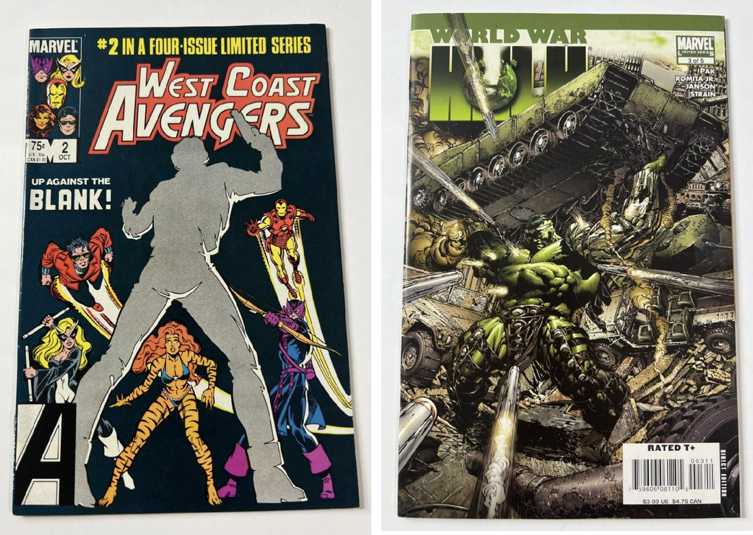 West Coast Avengers Vol. 1 No. 2, October 1984 & The Incredible Hulk World War 3 of 5 ,2007 (1 of 9)